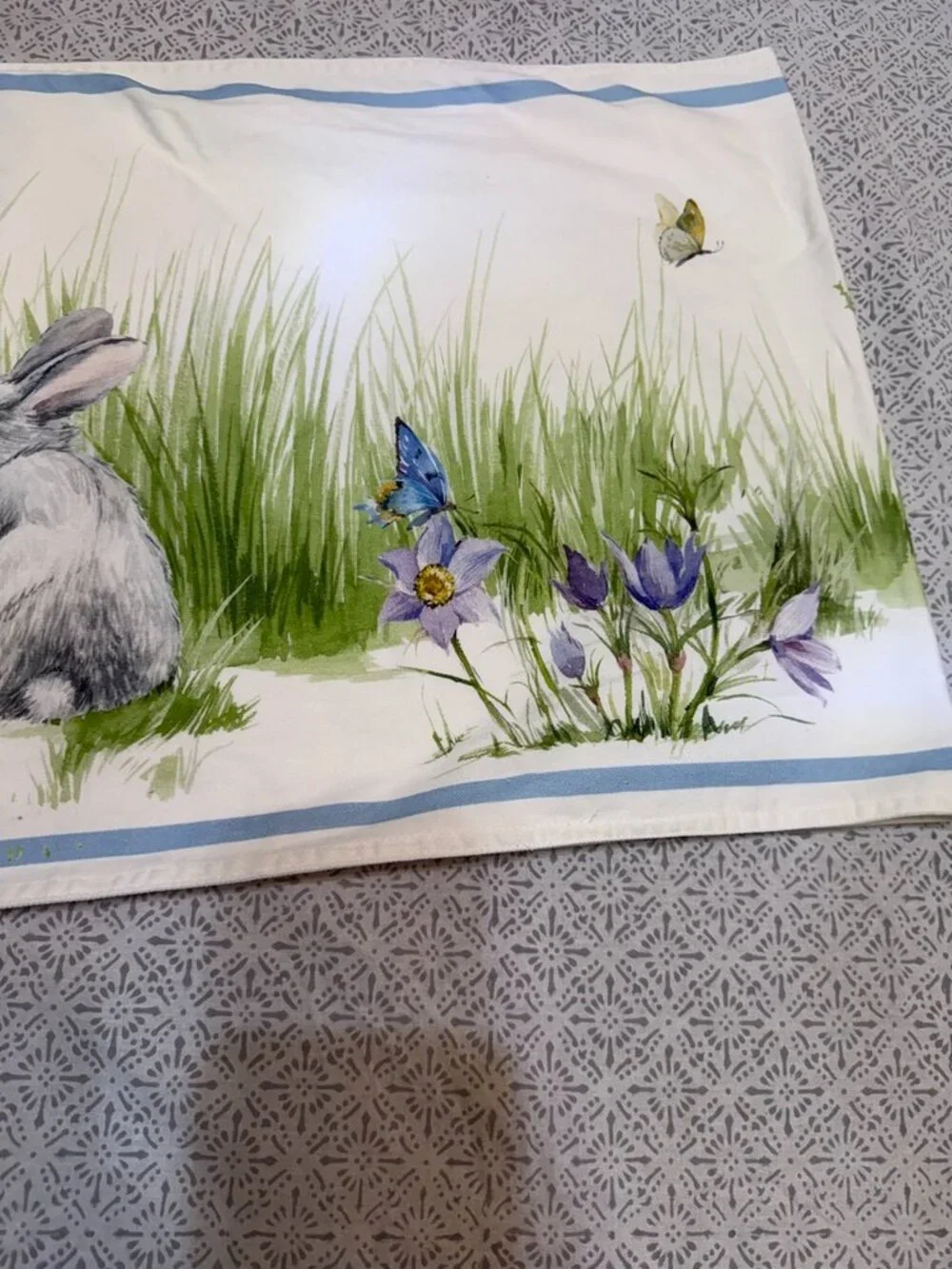 Williams Sonoma Easter Bunny Table Runner 16x100